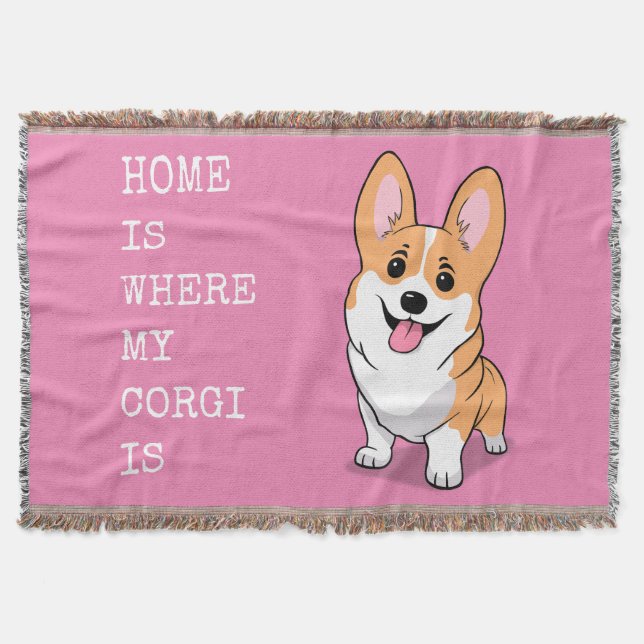 Corgi Throw Blanket (Front)