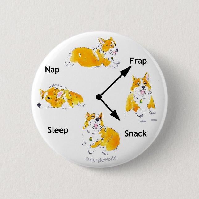 Corgi-Times Button (Front)
