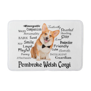 Corgi Traits Bath Mat