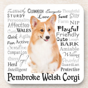 Corgi Traits Coasters