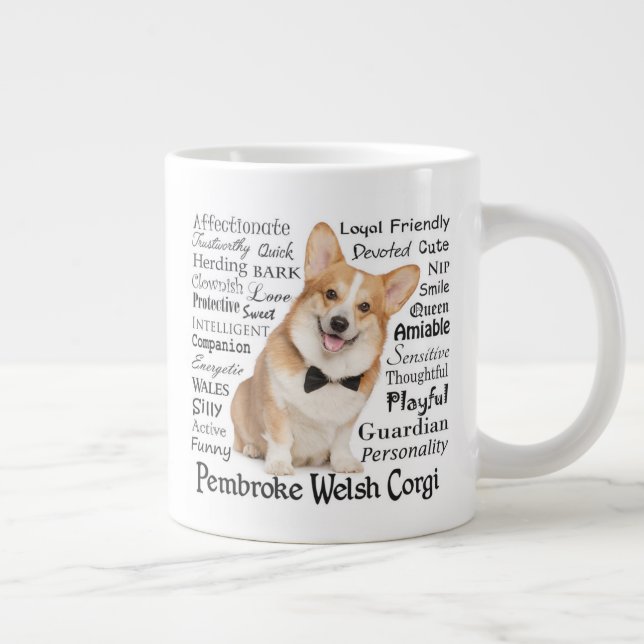 Corgi Traits Jumbo Mug (Right)