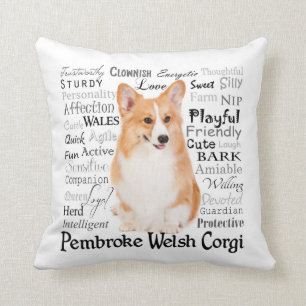 Corgi Traits Pillow