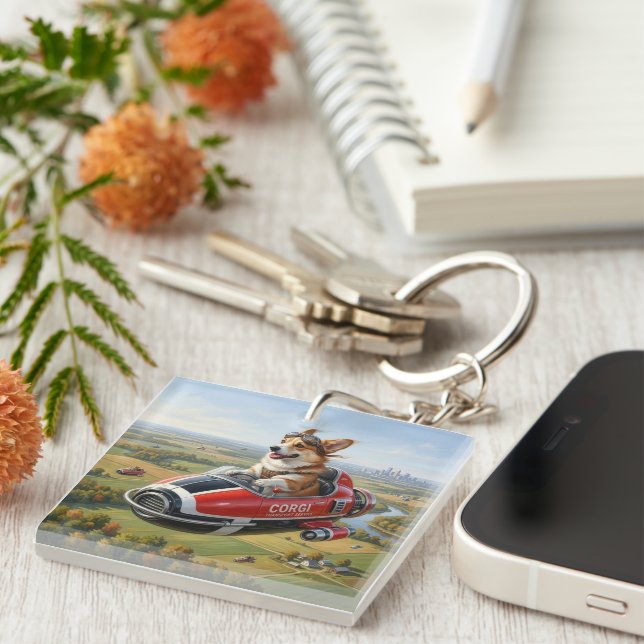Corgi Transporter Key Ring (Front Right)