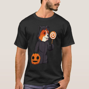 Corgi Trick Or Treat Halloween Costume Dog Pumpkin T-Shirt