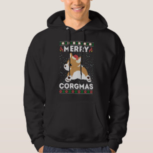 Corgi Ugly Christmas Sweater Merry Corgmas Santa C