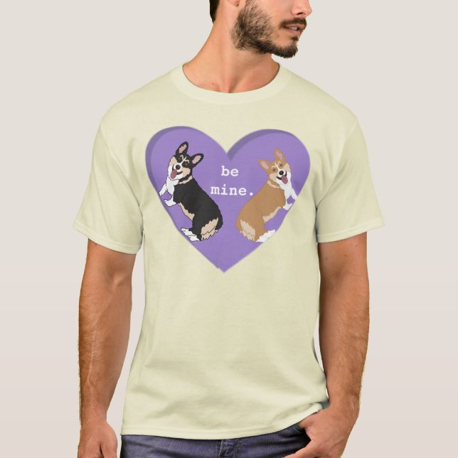 Corgi Valentines Day T-Shirt (Front)