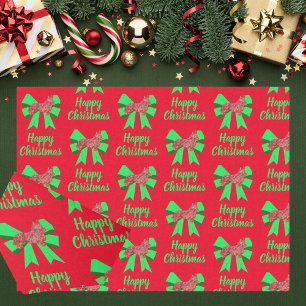 Corgi Welsh Christmas Dog & Green Bow Tissue Paper