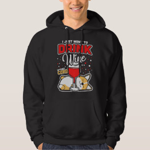 Corgi Wine Hoodie