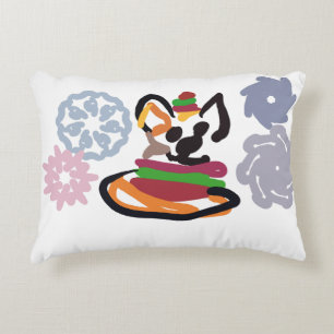 Corgi winter decorative cushion