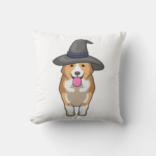 Corgi Witch Cushion