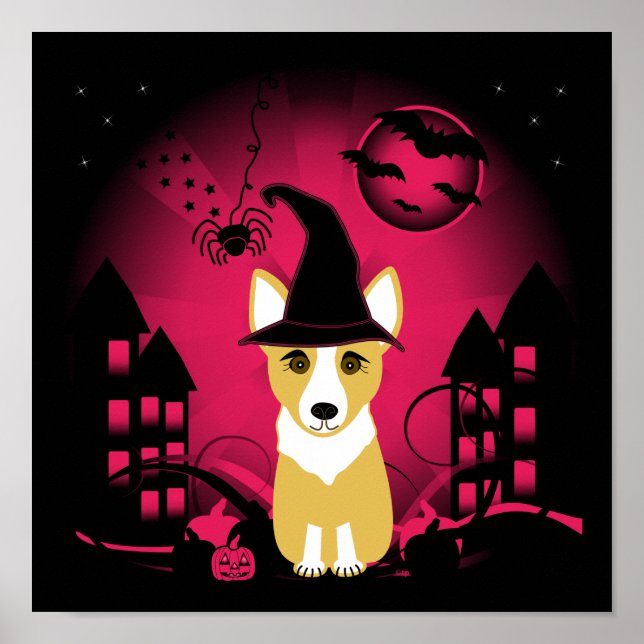 Corgi Witch Poster (Front)