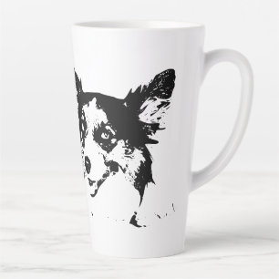 Corgi With a Spark of Mischief Latte Mug