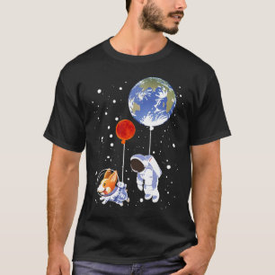 Corgi With Astronaut For Men Women T-Shirt