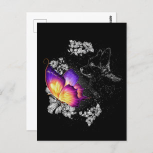 Corgi With Butterfly Dog In Heaven Memorial Day Postcard