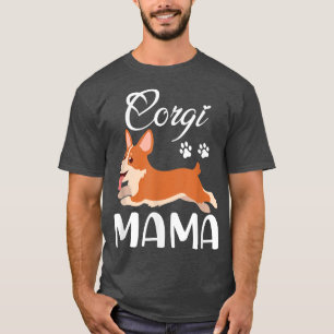 Corgi Women Girls Puppy Mum Dog Mama Lover Gift T-Shirt