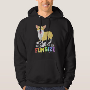 Corgi Women Kids Im Not Short Im Fun Size Dog Hoodie