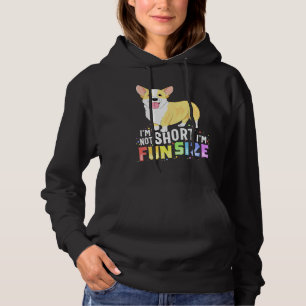 Corgi Women Kids Im Not Short Im Fun Size Dog Hoodie