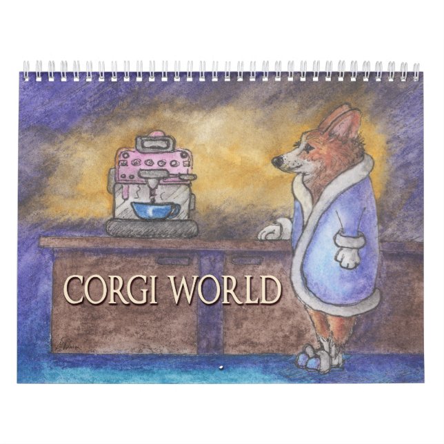 Corgi World - a Welsh corgi dog calendar (Cover)
