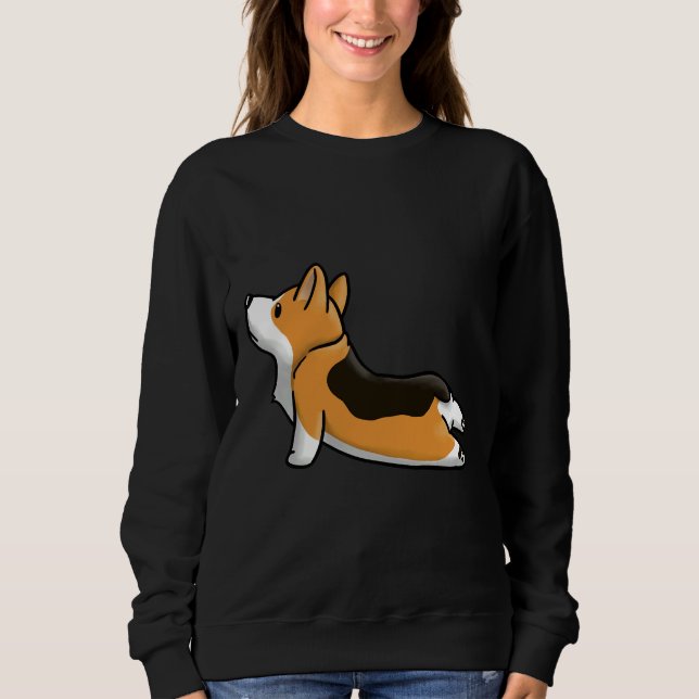 Corgi Yoga Pose Sweatshirt (Front)