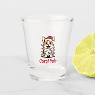 Corgi Yule Funny Christmas Kawaii Corgi Dog Lover Shot Glass