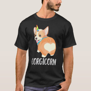 Corgicorn Cute Corgi Butt Unicorn Apparel T-Shirt