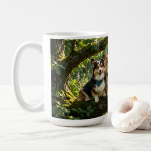 Corgis and Bird Coffee Mug