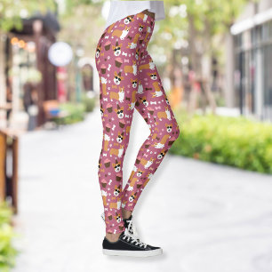 Corgis and Cupcakes Welsh Corgi Party Hat Leggings