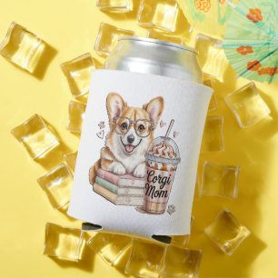 Corgis Books and Iced Coffee for Dog Can Cooler
