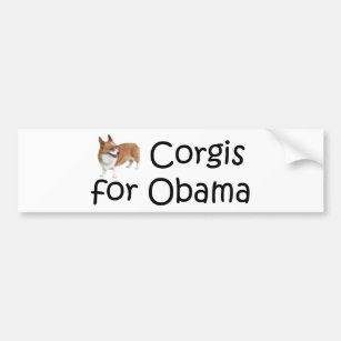 Corgis for Obama Bumper Sticker