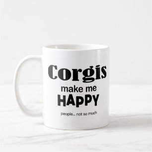 Corgis Make Me Happy Coffee Mug