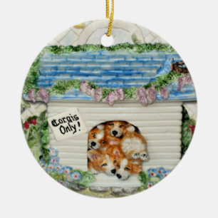 "Corgis Only!" ornament
