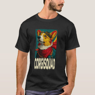 Corgisquad Funny Retro 1920s Corgi-Pilot Dog Lover T-Shirt