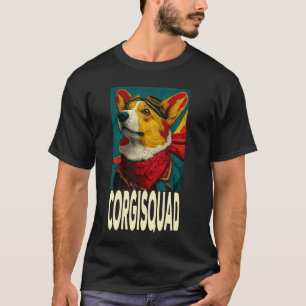 Corgisquad Funny Retro 1920s Corgi-Pilot Dog Lover T-Shirt