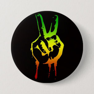 Cori Reith Rasta reggae peace 7.5 Cm Round Badge