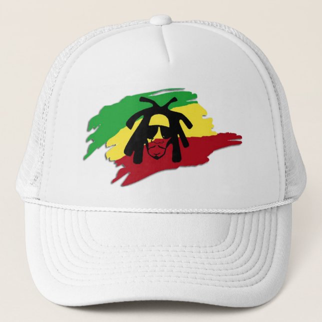 Cori Reith Rasta reggae rasta Trucker Hat (Front)