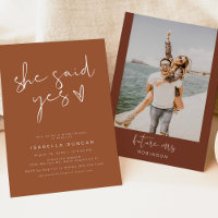 CORIANDER Boho She Said Yes Modern Bridal Shower  