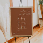 CORIANDER Boho Terracotta Wedding Icon Timeline Poster<br><div class="desc">This wedding icon timeline and welcome sign features an edgy handwritten font and modern minimalist design and a bohemian terracotta burnt orange colouring. Click 'click to customise further' in the personalisation section to open up the full editor. To add new icons, visit https://www.svgrepo.com/ and search the icon you need. Download...</div>