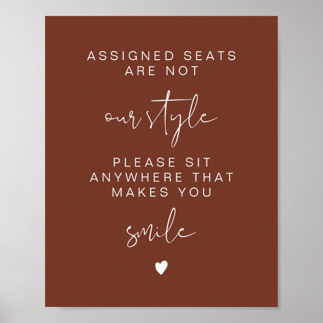 CORIANDER Sit Anywhere No Assigned Seats Poster (Front)