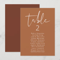 CORIANDER Vertical Modern Boho Table Seating Card