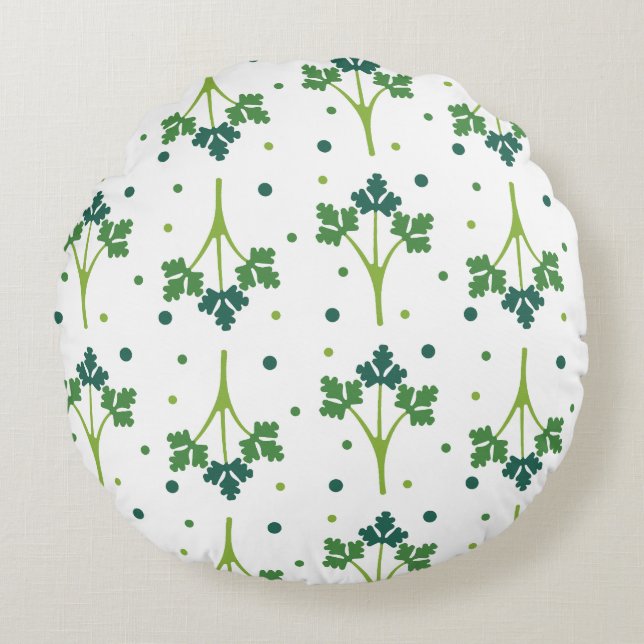 Coriandrum Round Cushion (Front)