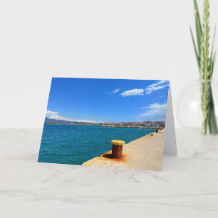 Corinth Greece Harbour Card