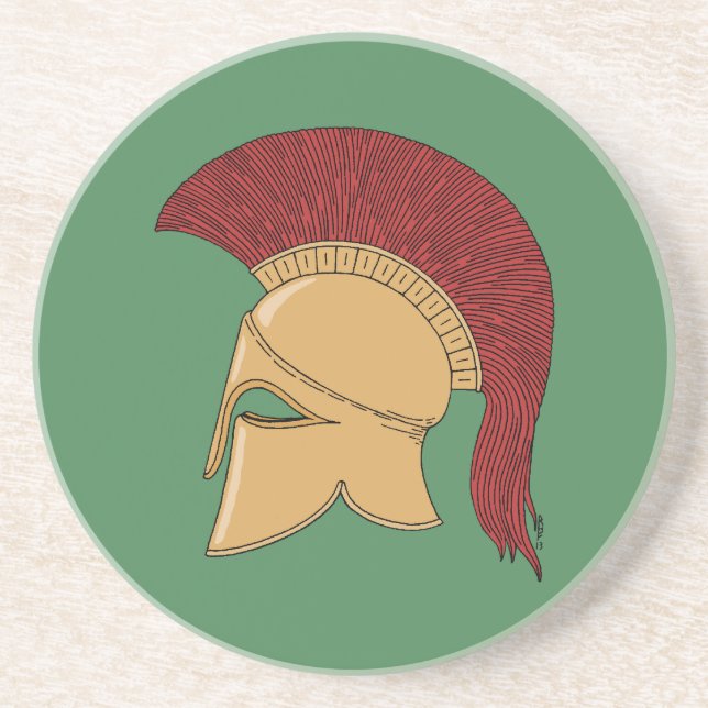Corinthian Helmet Coaster (Front)