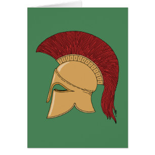 Corinthian Helmet Greeting Card