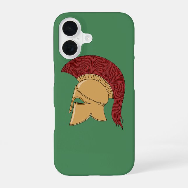 Corinthian Helmet iPhone 16 Case (Back)