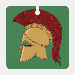 Corinthian Helmet Metal Tree Decoration