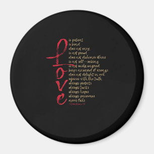 Corinthians Bible Verse Love Is Patient Love Is Ki Magnet