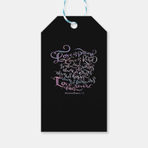 Corinthians Love Is Patient Love Is Kind Classic D Gift Tags