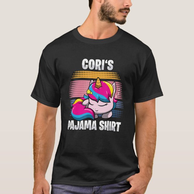 Cori's Pajama  Personalised Sleeping T-Shirt (Front)