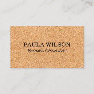 Cork Background Business Card
