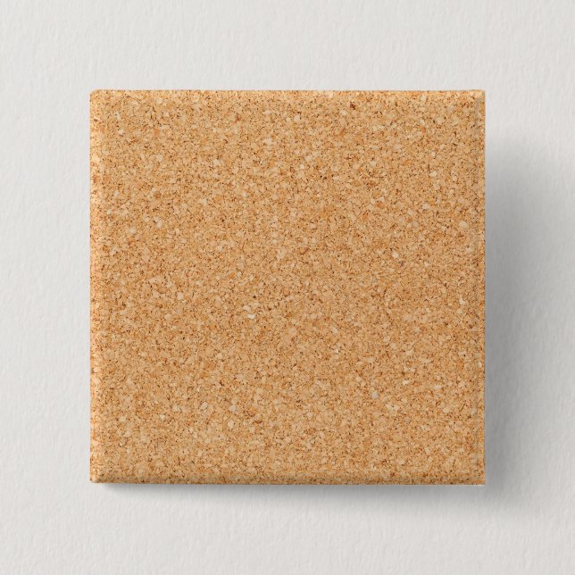 Cork Board 15 Cm Square Badge (Front)